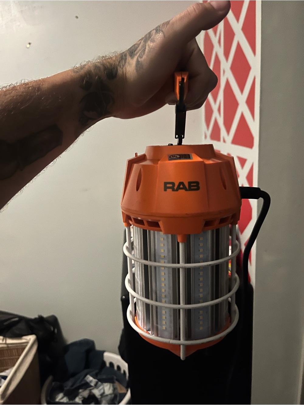 RAB Portable LED Work Light (100w-120v / 12000 Luminous / 6ft Cord)